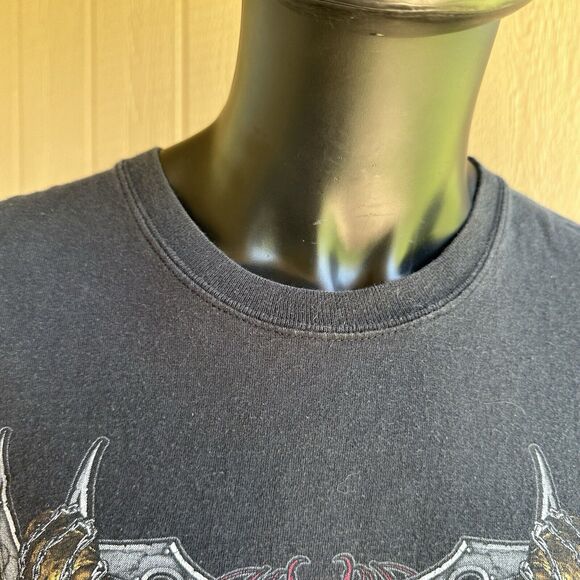 Blood Of Heros Mens Shirt Size XXL Video Game Grunge Distressed‎ Skulls Chains - Picture 4 of 9